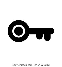 Key Icon Vector Symbol Design Illustration