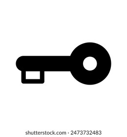 Key Icon Vector Symbol Design Illustration