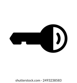 Key Icon Vector Symbol Design Illustration