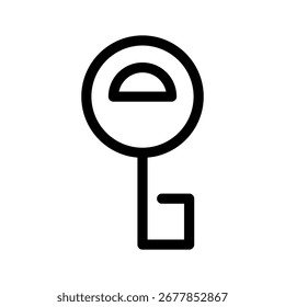 Key Icon Vector Symbol Design Illustration