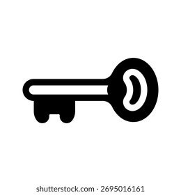 Ilustración de diseño de símbolo de Vector de icono clave