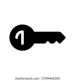 Ilustración de diseño de símbolo de Vector de icono clave