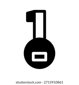 Ilustración de diseño de símbolo de Vector de icono clave