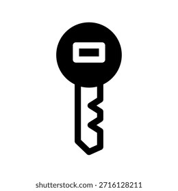 Key Icon Vector Symbol Design Illustration