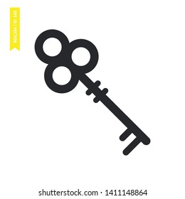 key icon vector symbol illustration, eps 10