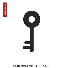 key icon vector symbol illustration, eps 10