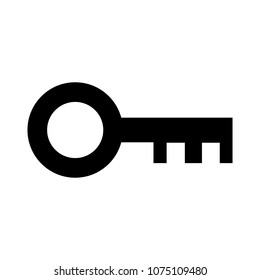 	
Key icon - vector key symbol. protection and security sign - vector lock symbol isolated on white background. Simple flat pictogram for business, marketing, internet concept. Trendy modern logo