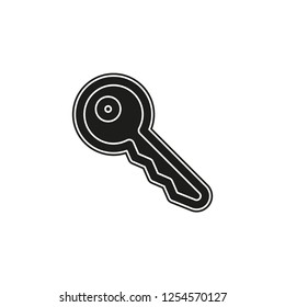 Key icon - vector key symbol. protection and security sign - vector lock symbol