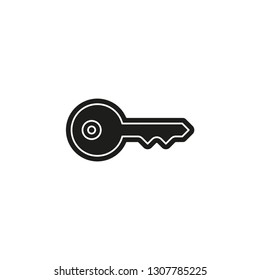 Key icon - vector key symbol. protection and security sign - vector lock symbol