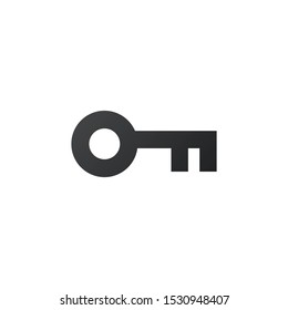 Key icon - vector key symbol. protection and security sign - vector lock symbol. Stock vector illustration isolated on white background.