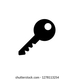 Key icon vector. Key vector icon. Key symbol for web site design