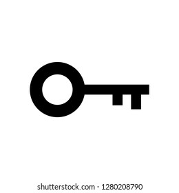Key icon vector. Key vector icon. Key symbol for web site design