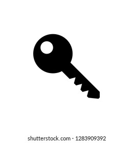 Key icon vector. Key vector icon. Key symbol for web site design