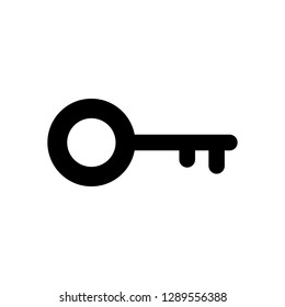 Key icon vector. Key vector icon. Key symbol for web site design