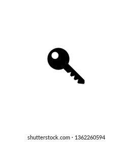 Key icon vector. Key vector icon. Key symbol for web site design