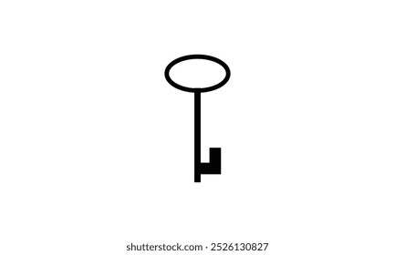 Key icon vector . Key symbol for web site design . Vector Illustration .