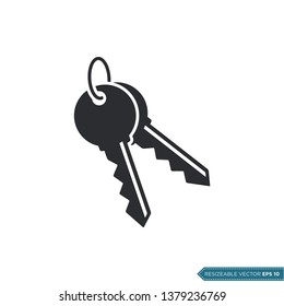 Key Icon Vector Template