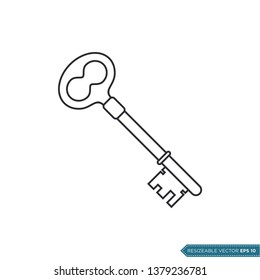 Key Icon Vector Template