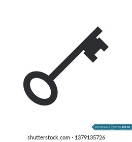 Key Icon Vector Template Illustration Design