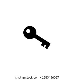 Key icon vector. Trendy flat design style on white background.