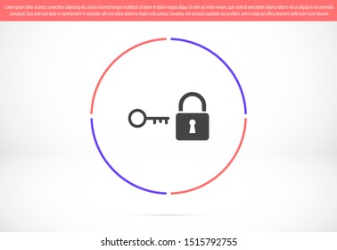 Key Icon vector in trendy flat style isolated on grey background. Key Icon vector symbol for your web site design Key Icon vector, logo, app, UI. Vector illustration 