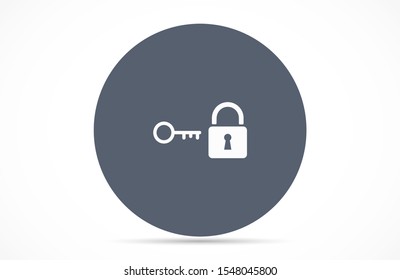 Key Icon vector in trendy flat style isolated on grey background. Key Icon vector symbol for your web site design Key Icon vector, logo, app, UI. Vector illustration 
