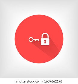 Key Icon vector in trendy flat style isolated on grey background. Key Icon vector symbol for your web site design Key Icon vector, logo, app, UI. Vector illustration