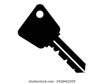 Key Icon,  key icon vector, in trendy flat style isolated on white background. key icon image, key icon illustration
