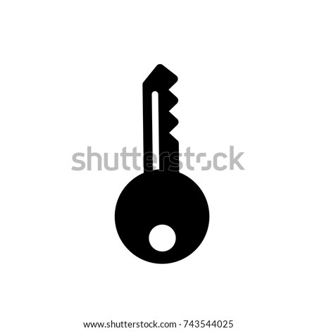 key icon, key icon vector, in trendy flat style isolated on white background. key icon image, key icon illustration