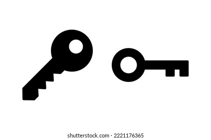 Key icon vector for web and mobile app. Key sign and symbol.