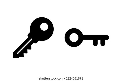 Key icon vector for web and mobile app. Key sign and symbol.