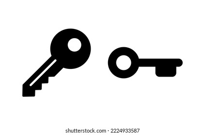 Key icon vector for web and mobile app. Key sign and symbol.