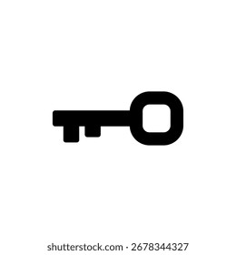 Vetor de ícone de chave para aplicativo móvel e Web. Sinal e símbolo da tecla.