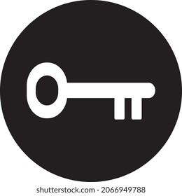 Key icon, web and computer symbol
