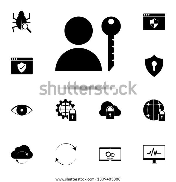 key
icon. web icons universal set for web and
mobile