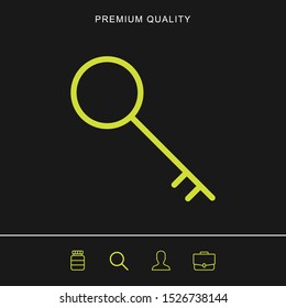 Key icon for web and mobile