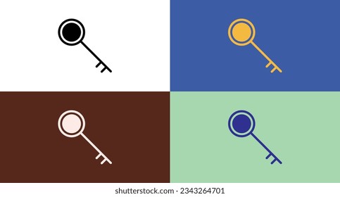 Key icon for web and mobile