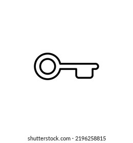 Icono clave para la aplicación web y móvil. Signo y símbolo de clave.