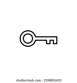 Key icon for web and mobile app. Key sign and symbol.
