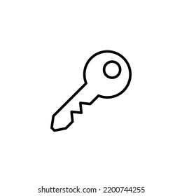 Key icon for web and mobile app. Key sign and symbol.