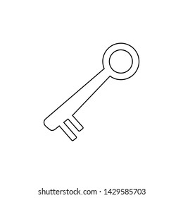Key icon. Web secure sign