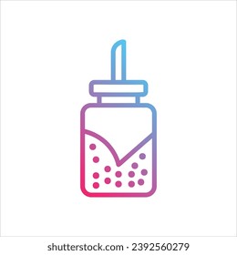 Icono de clave con vector de fondo blanco