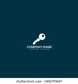 Key icon,logo isolated. modern flat design