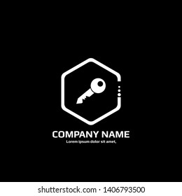Key icon,logo isolated. modern flat design