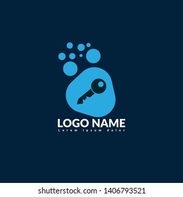 Key icon,logo isolated. modern flat design