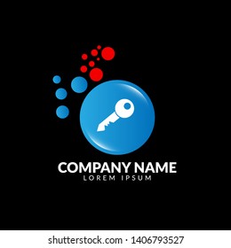 Key icon,logo isolated. modern flat design