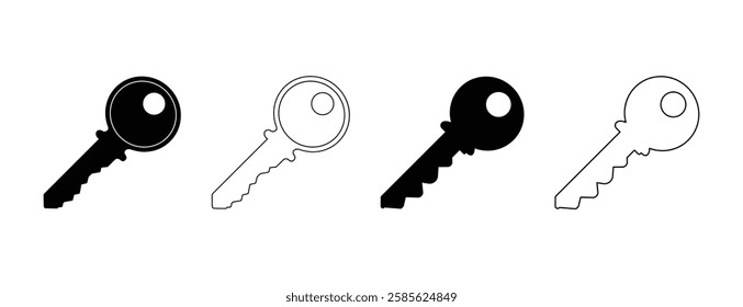 key icons all vector design illustration 