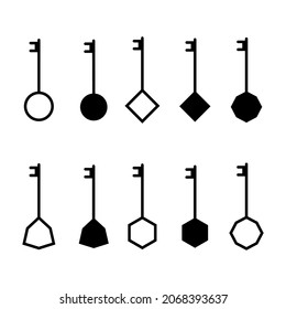 Key Icons Bundle, Vector Illustration