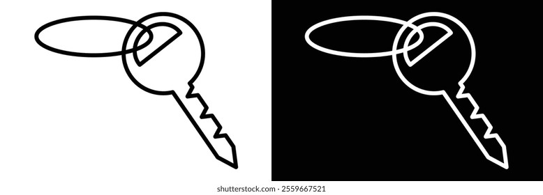 key icons.  key lock icon , access account login password icons - house key icon .vector illustration on white background eps 10.