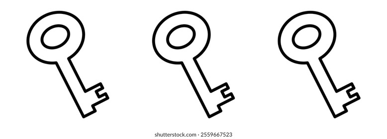 key icons.  key lock icon , access account login password icons - house key icon .vector illustration on white background eps 10.